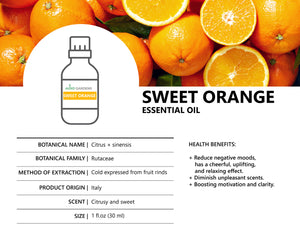 Citrus Essential Oil Set (30 mL) - Lemon; Sweet Orange and Petitgrain