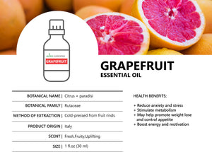 Citrus Essential Oil Set (30mL) - Lime, Clementine and Grapefruit