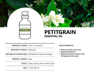 Petitgrain Essential Oil (Citrus × aurantium)