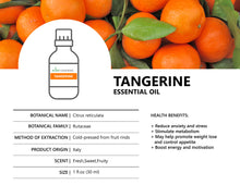 Load image into Gallery viewer, Tangerine Essential Oil (Citrus reticulata)